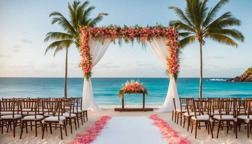 tropical wedding destination