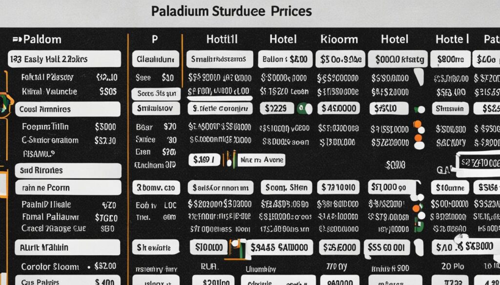 ¿Cuánto cuesta el Hotel Palladium?