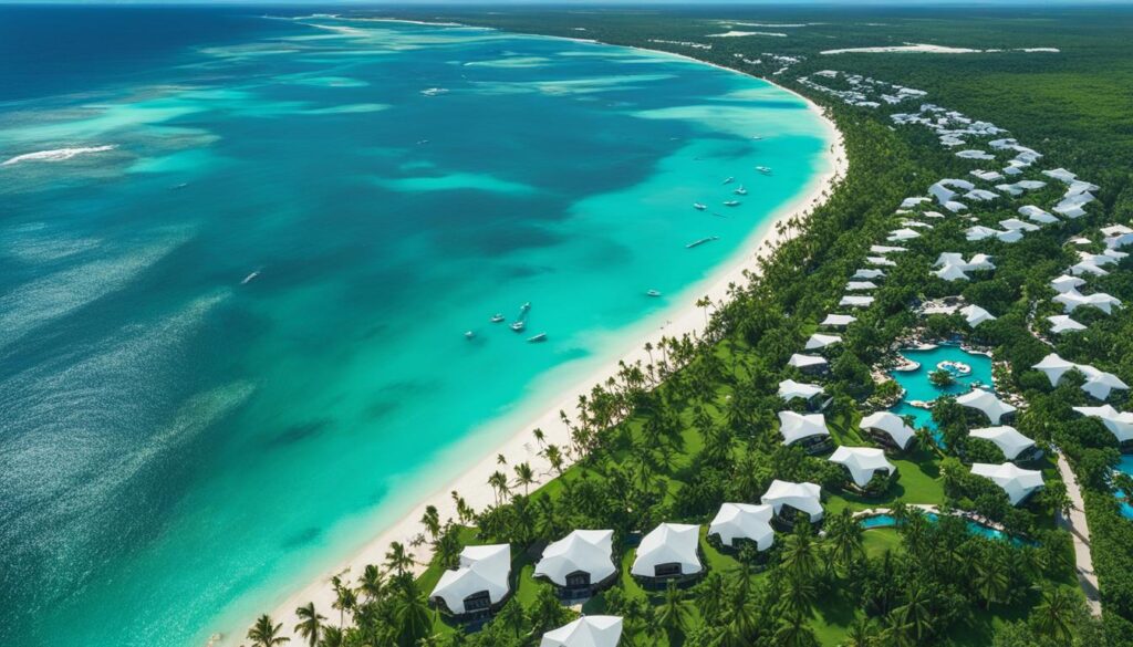 Aerial view of Punta Cana