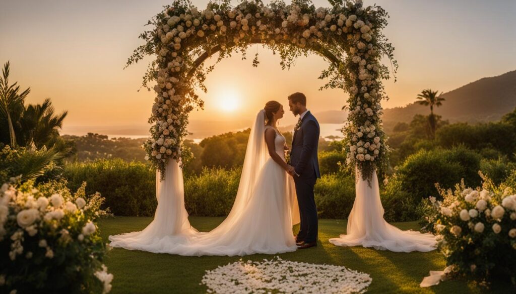 Outdoor wedding ceremonies