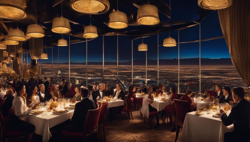 Sky high dining Las Vegas