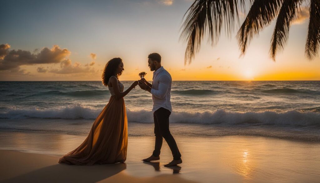 beach proposal punta cana