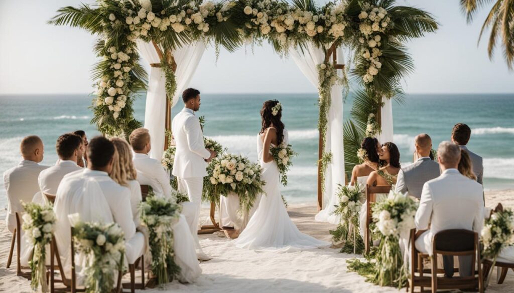 beach wedding