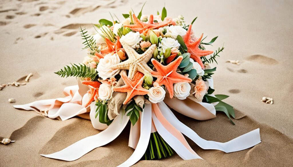 beach wedding bouquet