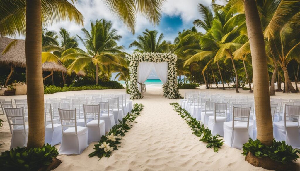 beachfront wedding venue in Punta Cana