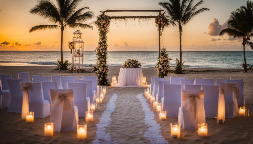 beachfront wedding venue in Punta Cana