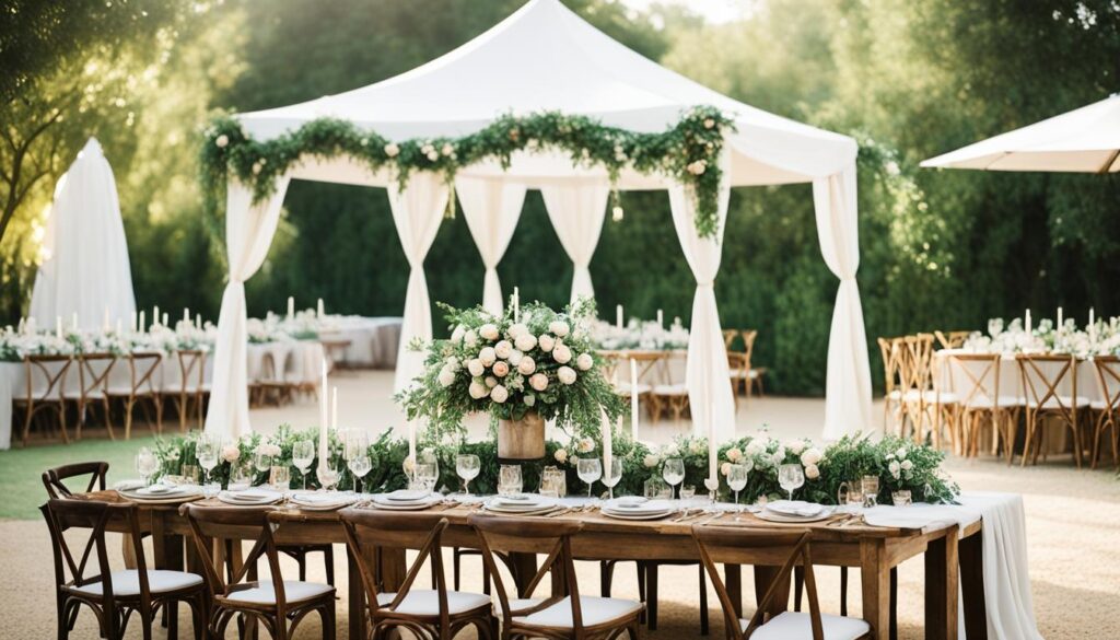 classic wedding decor