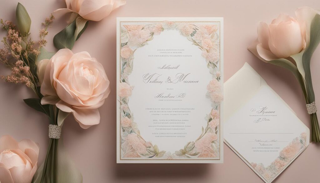 custom wedding invitation