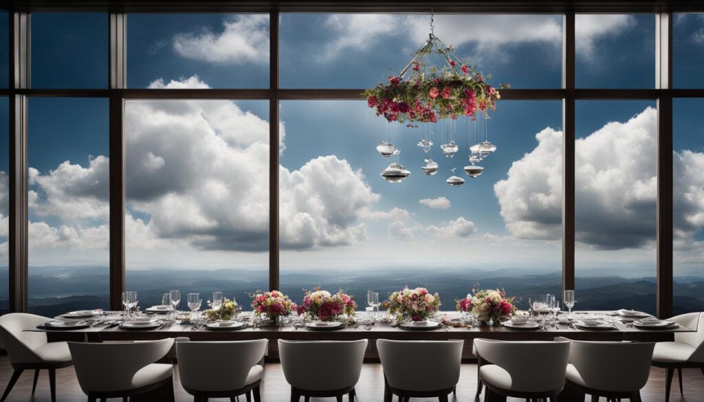 dining in the sky menu image
