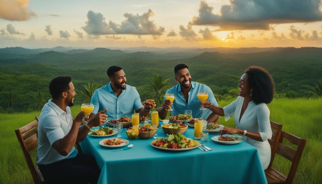 dominican republic dinner in the sky