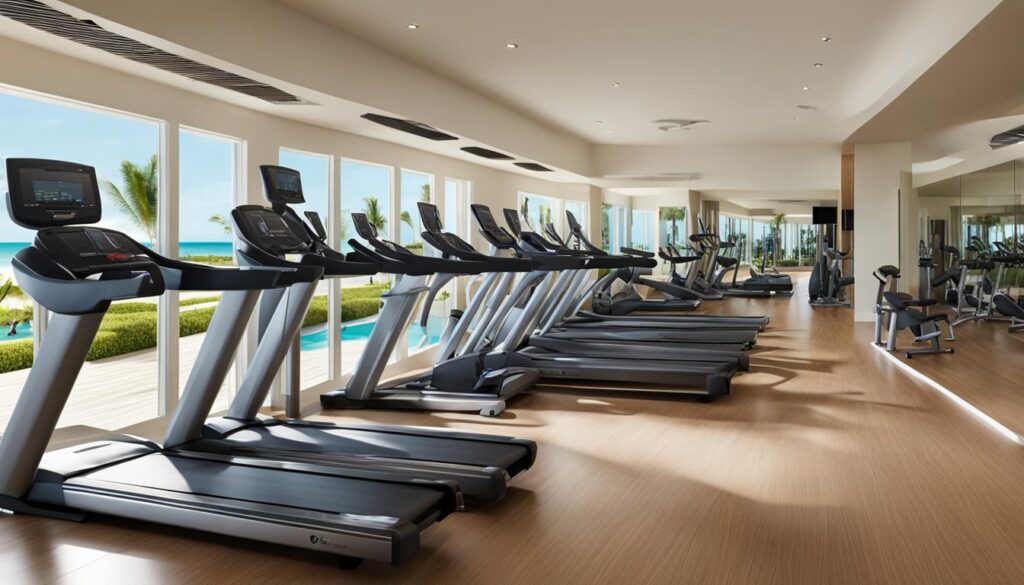 fitness center at excellence punta cana