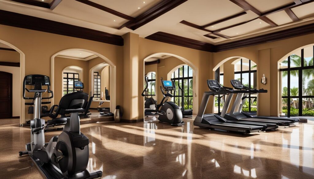 luxurious fitness center in Punta Cana