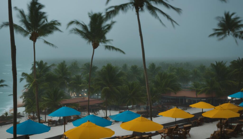 rainy season Punta Cana