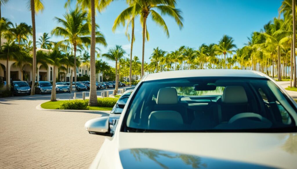 valet parking at excellence punta cana