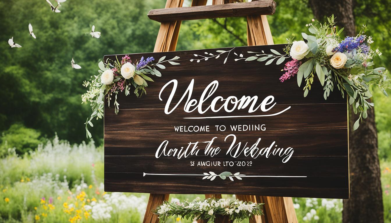 🖋️ Personal Touch: Creative Wedding Signs for Your Big Day 🖋️