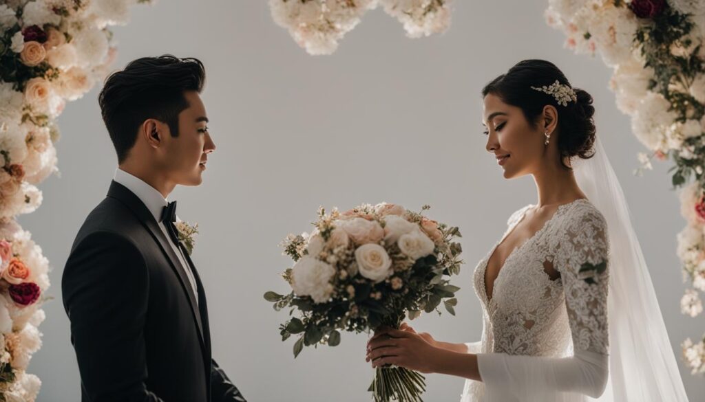 wedding studio photo