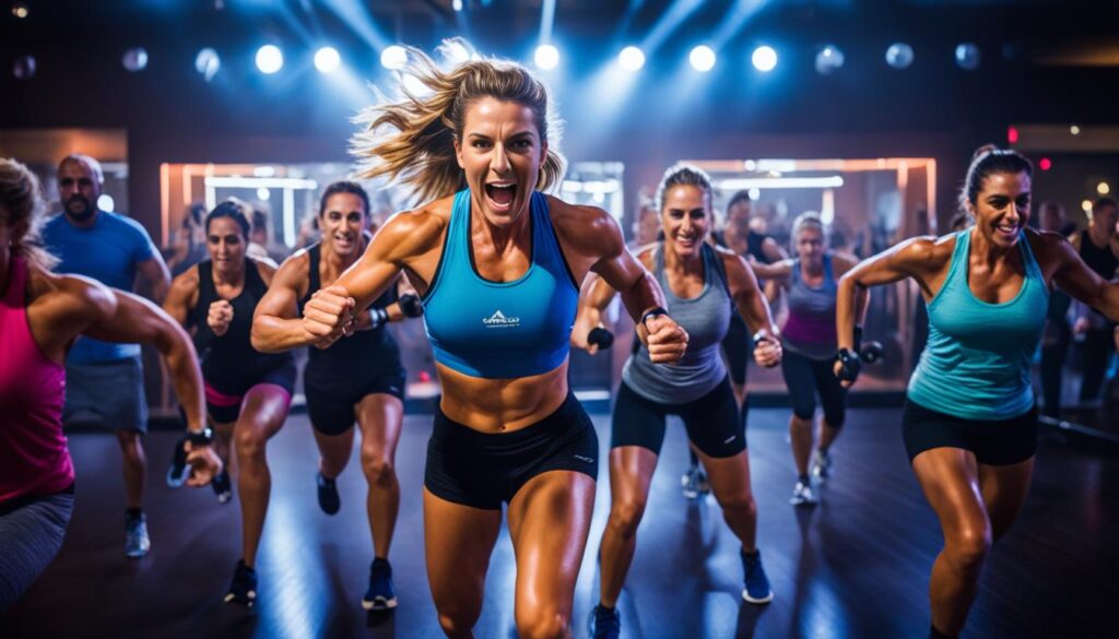 Group exercise class at the Hard Rock Punta Cana Fitness Center