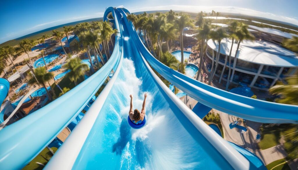 Thrilling Water Slide Experience