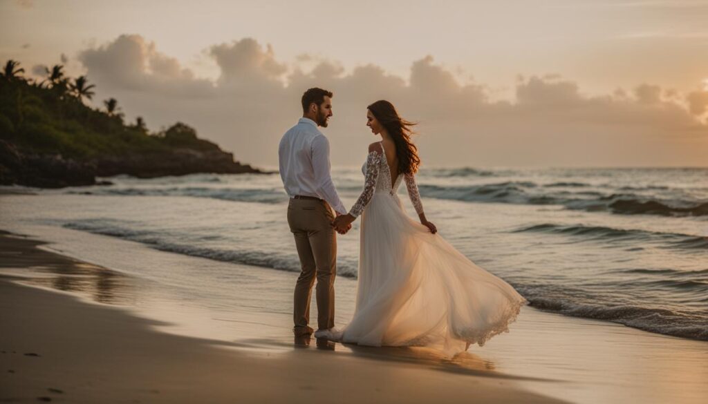 beach wedding photography