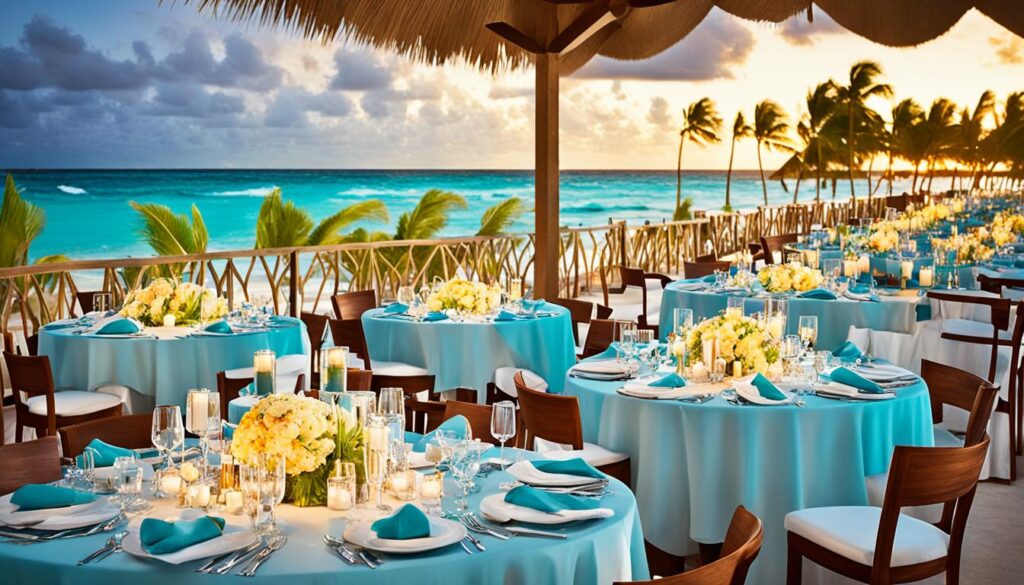 beachfront dining