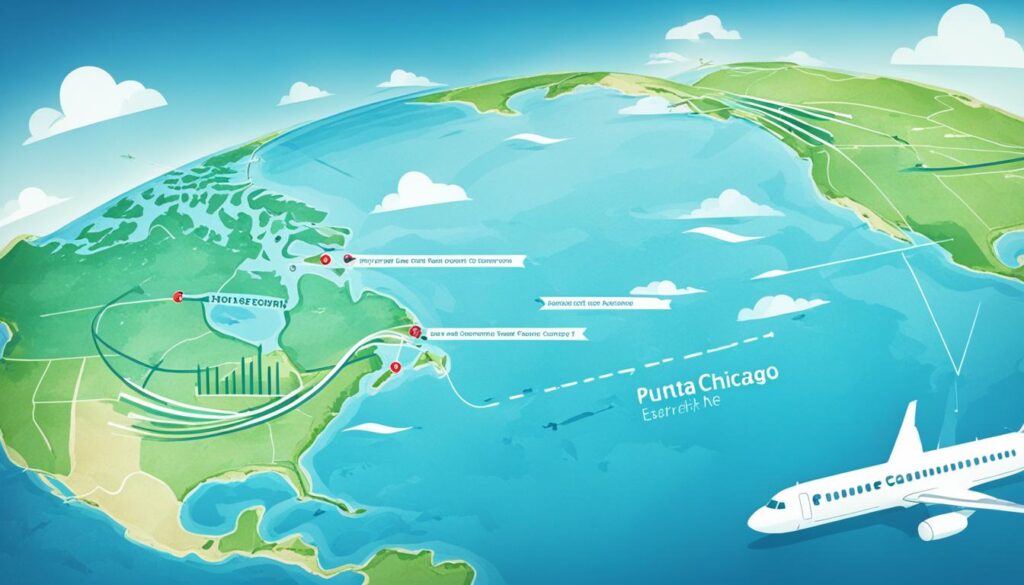 chicago to punta cana distance