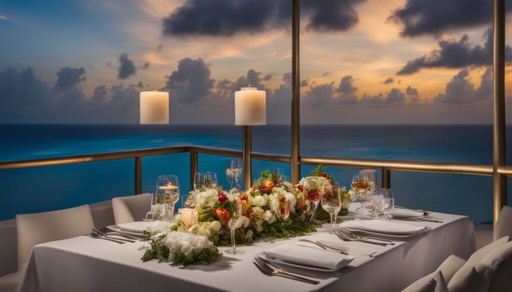 dinner in the sky punta cana menu