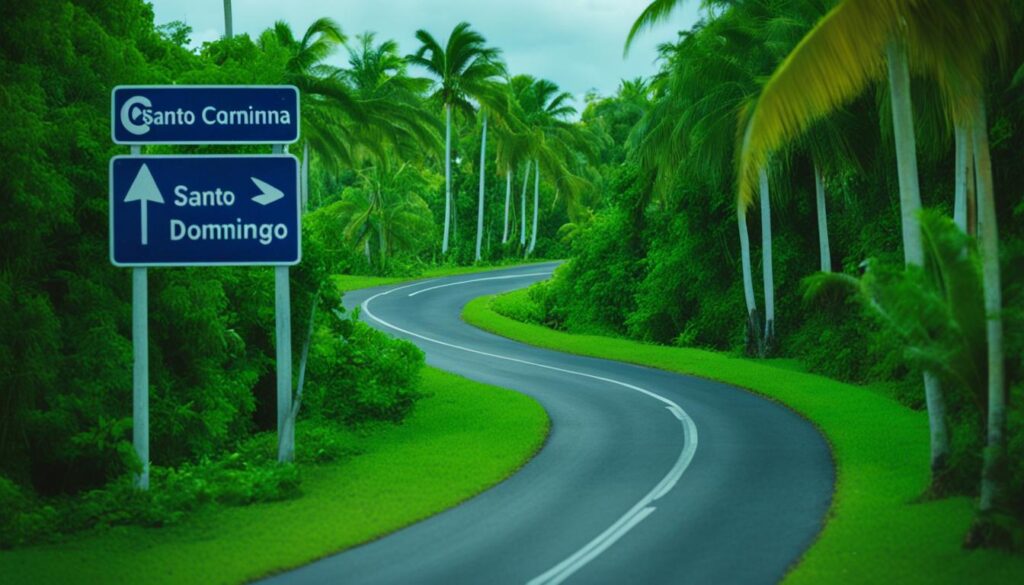 distance between santo domingo and punta cana