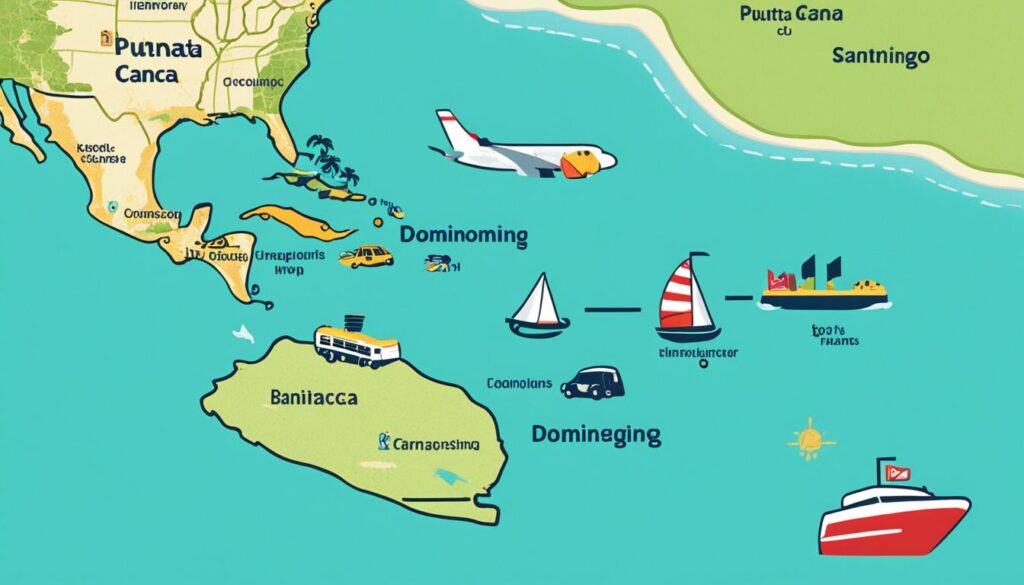 distance punta cana santo domingo