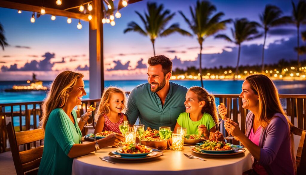 family-friendly sky dinner Punta Cana