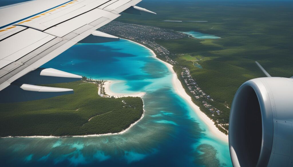 flight map from Fort Lauderdale to Punta Cana