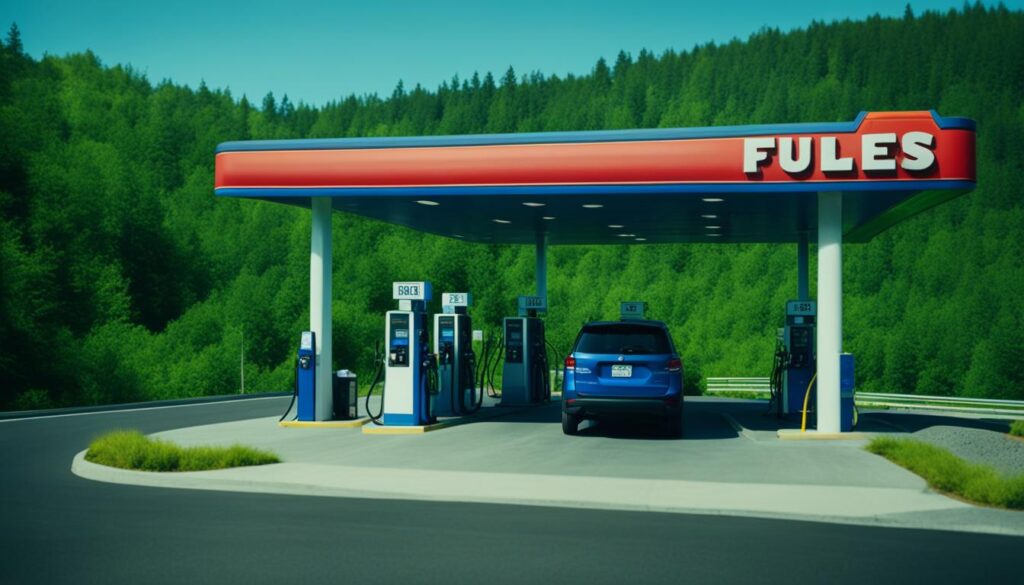 fuel cost and gas stations along the route