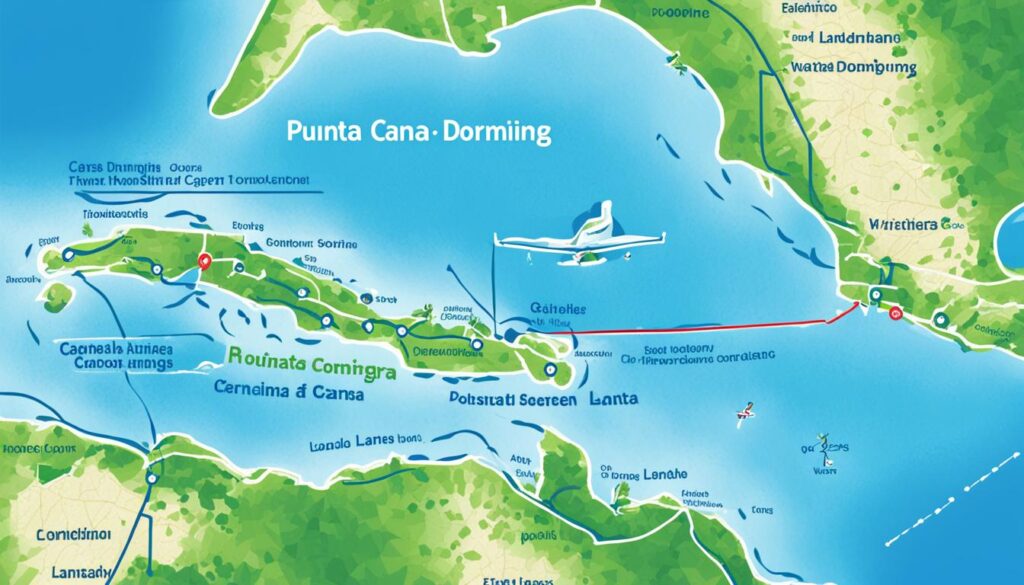 how far punta cana from santo domingo