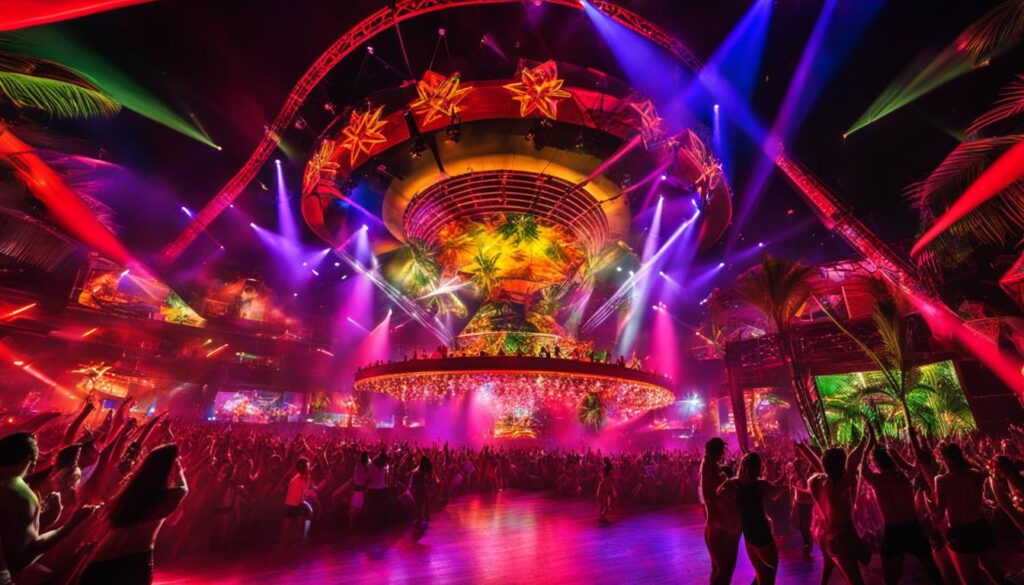 vibrant nightlife photos at Coco Bongo Punta Cana