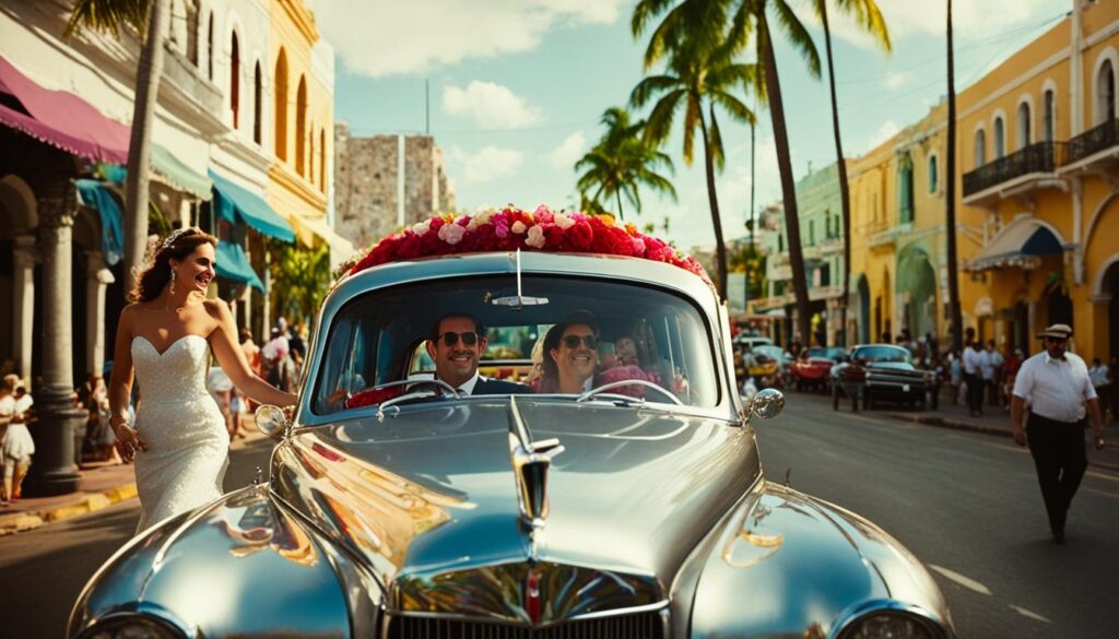 vintage wedding car rental